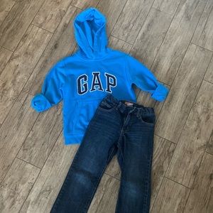 GAP Kids Logo Hoodie & Old Navy Skinny Jeans OUTFIT